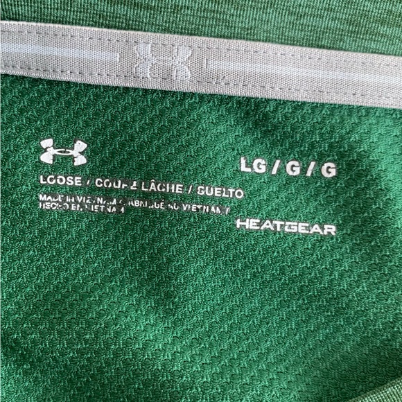 UNDER Armor University of South‎ Florida Men’s shirt, green gold Large - Picture 7 of 10